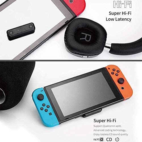 Bluetooth Adapter Route Air Pro for gaming, compatible with Nintendo Switch, PS4, and laptops, featuring a compact design and advanced audio technology.